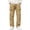 Khaki, variant on Cargo Pants For Men Casual Wide Leg Relaxed Fit Tactical Work Pants Mens Fall Fashion Elastic Waist Drawstring Long Trousers With Mult Pockets