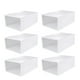 thumbnail image 1 of Caja de almacenamiento de zapatos de 6 piezas: organizador de caja de almacenamiento de zapatos tipo cajón para guardar tacones altos, zapatillas, botas y más., 1 of 7
