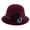 Wine Red, variant on Beanie Lady Hat Elegant Wide Brim Keep Warm Solid Color Winter Autumn Ladies Dome Hat with Flower for Daily WearKhaki