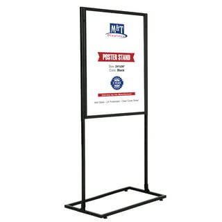 Golemas Adjustable Sign Stand for Display, Pedestal Floor Signage Stand  Holder with Heavy Duty Base, for Outdoor or Indoor Advertising (8.5 x 11