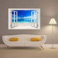 thumbnail image 7 of Vadktai Fake Window Wall Sticker - Waterfront View Faux Window Wall Mural for Wall Decor, Stick and Peel Wall Decals, 7 of 7