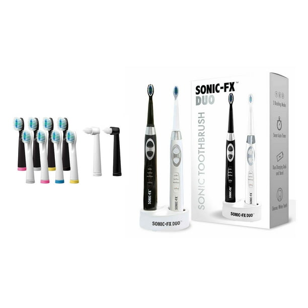 SonicFX DUO Dual Handle Whitening Electric Toothbrushes 3 Modes with Smart Timers 12 Brush SonicFX DUO Dual Handle Whitening Electric Toothbrushes 3 Modes with Smart Timers 12 Brush