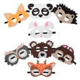 thumbnail image 3 of 8 Uds. Máscara de fieltro de animales, recuerdo de fiesta, máscara de animales, máscara de fieltro ligera, máscara de fiesta de Halloween, 3 of 8