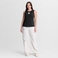 thumbnail image 3 of Women's Fanatics Black Pittsburgh Steelers Draped Mesh-Back Performance- Tank Top, 3 of 5