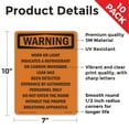 thumbnail image 2 of Horn Or Light Indicates A Refrigerant OSHA WARNING Vinyl Decal Label 10 Inch x 7 Inch - 10 Pack, 2 of 6