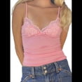 thumbnail image 2 of Tops para Mujer Sexys - Camisetas Sin Mangas - Camisola Y2K - Bralette con Tirantes Finos - Camisetas Ajustadas para Salir Rosa L, 2 of 9