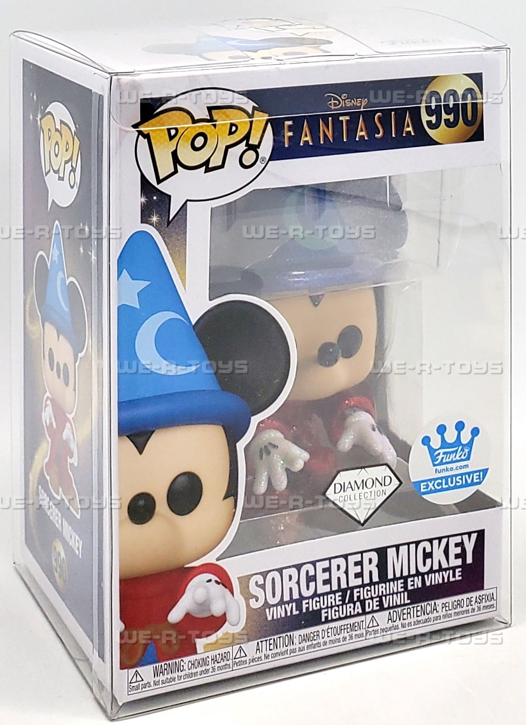 Funko POP Disney Fantasia 990 Sorcerer Mickey Diamond Collection