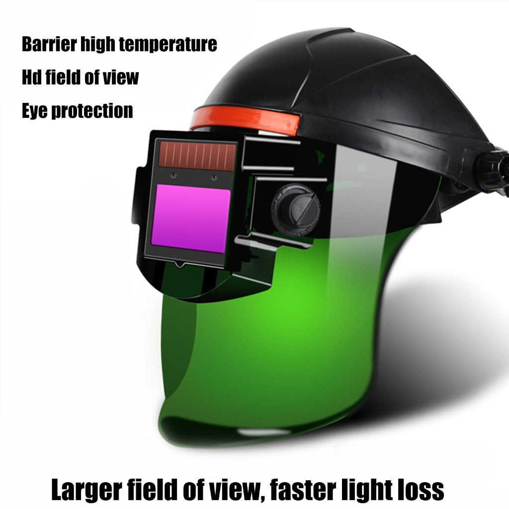 Professional Solar Auto Darkening Welding Face Shield Heat Resistant Helmets with Clear Seeings Heat Resistant Helmets