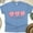 CarolinaBlue, variant on ONC Nurse Graphic T-Shirt with Pink Heart Letters Design, White, Size S
