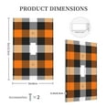 thumbnail image 5 of Kll Orange Plaid Wall Plate,Gloss Finish,Standard Size 1 - 5" X 3", Polycarbonate Thermoplastic,Electric Receptacle Plug Covers, 5 of 8