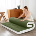 thumbnail image 3 of MAXYOYO 6" Extra Thick Futon Mattress,Tatami Pad Floor Mattress for Adults Guest Mattress,Green,Full, 3 of 11