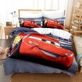 thumbnail image 1 of Ensemble de Literie Histoire de Voiture, Impression 3D, Housse de Couette, Ensemble 3 Pcs, Microfibre Douce, Décoration de Chambre - Vinsniv, 1 of 3