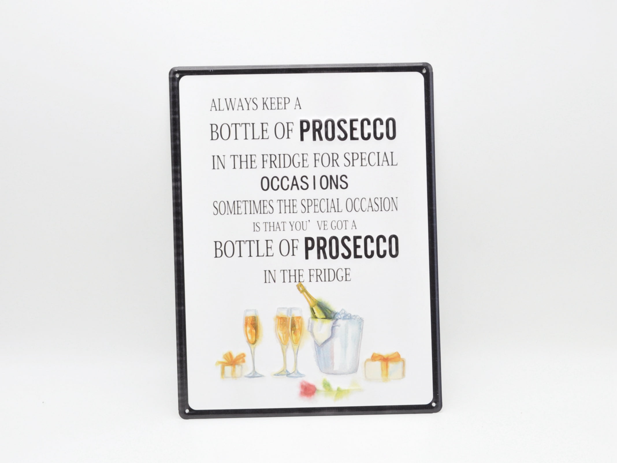 "Prosecco Fridge" Metal Sign
