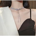 thumbnail image 4 of Collar de diamantes de estilo coreano con cadena de clavícula de mariposa de alta calidad con personalidad y accesorios de estilo frío, 4 of 6