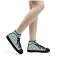 thumbnail image 6 of Faith Hope Love Down Syndrome Awareness High Top Canvas Shoes Sneakers Black Size 5, 6 of 7