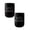 Black, variant on 2 Pcs Bathroom Tumblers Cups Good Morning Cup Unbreakable Reusable Toothbrush Holders Plastic Drinking Cups Toothbrush Holder Toothbrush Cup for Water, Coffee, Milk, Juice, Tea, Black