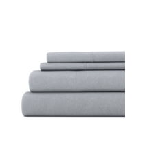 Comfort Canopy - 4 Piece Gray Adult Bed Sheet Set - Made from Rayon Derived from Bamboo for Soft & Breathable Bed Sheets - King, Queen, Full, & Twin Beds