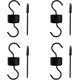 thumbnail image 1 of Ganchos para colgar comederos de colibríes y oropéndolas, paquete de 4 ganchos para accesorios y 4 cepillos limpios, protector de hormigas para exteriores, 1 of 4