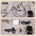 thumbnail image 6 of 20 PCS PU Leather Cord Organizer, Multicolor Leather Cable Ties Portable Snap Cable Strap Charging Cables Cords Organizer Reusable Cord Keepers Multipurpose Winder for Men Women (5 Colors), 6 of 7