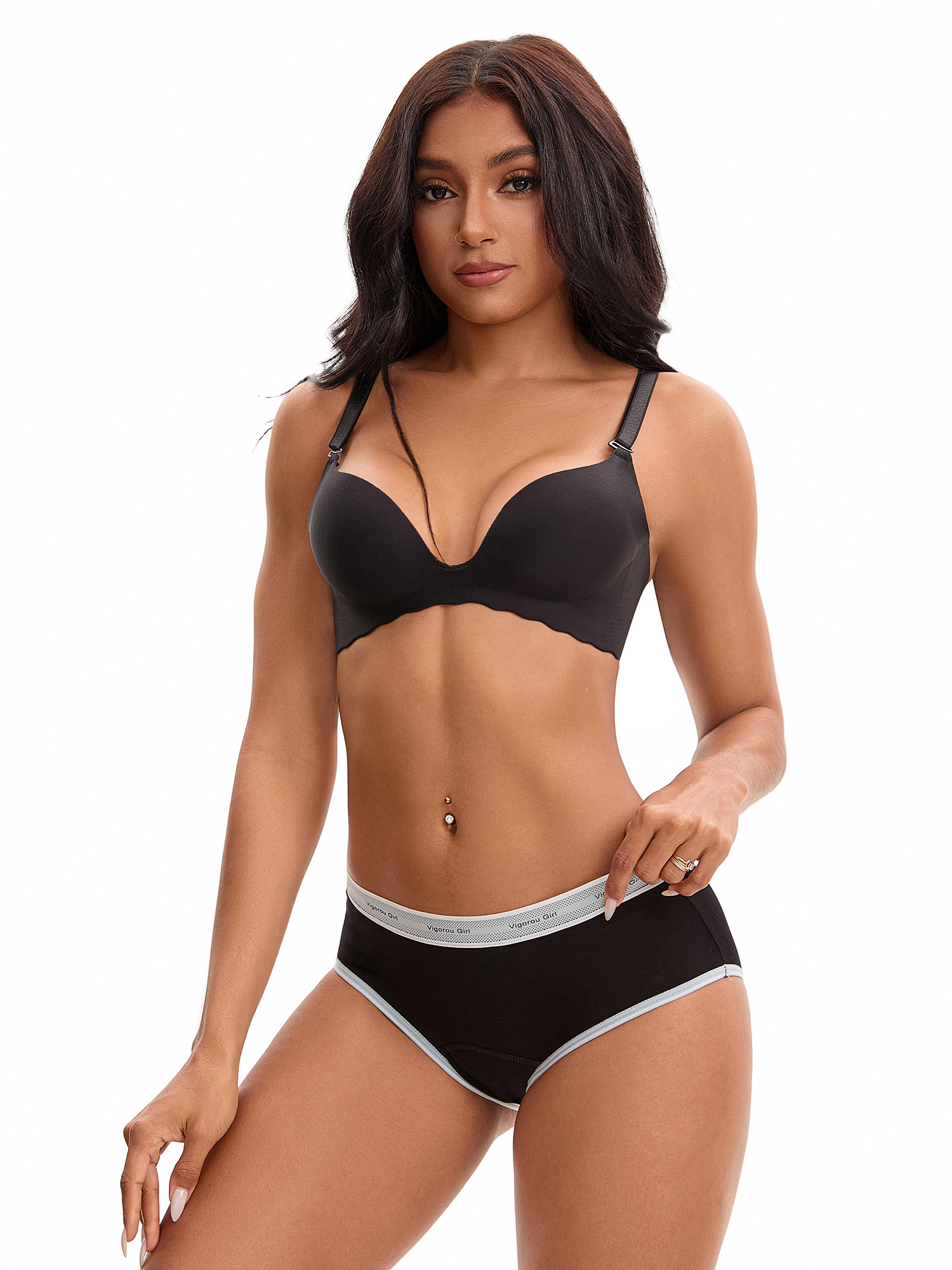 Unique Bargains Contrast Binding  Mid Rise Leak Proof Briefs S Light Blue