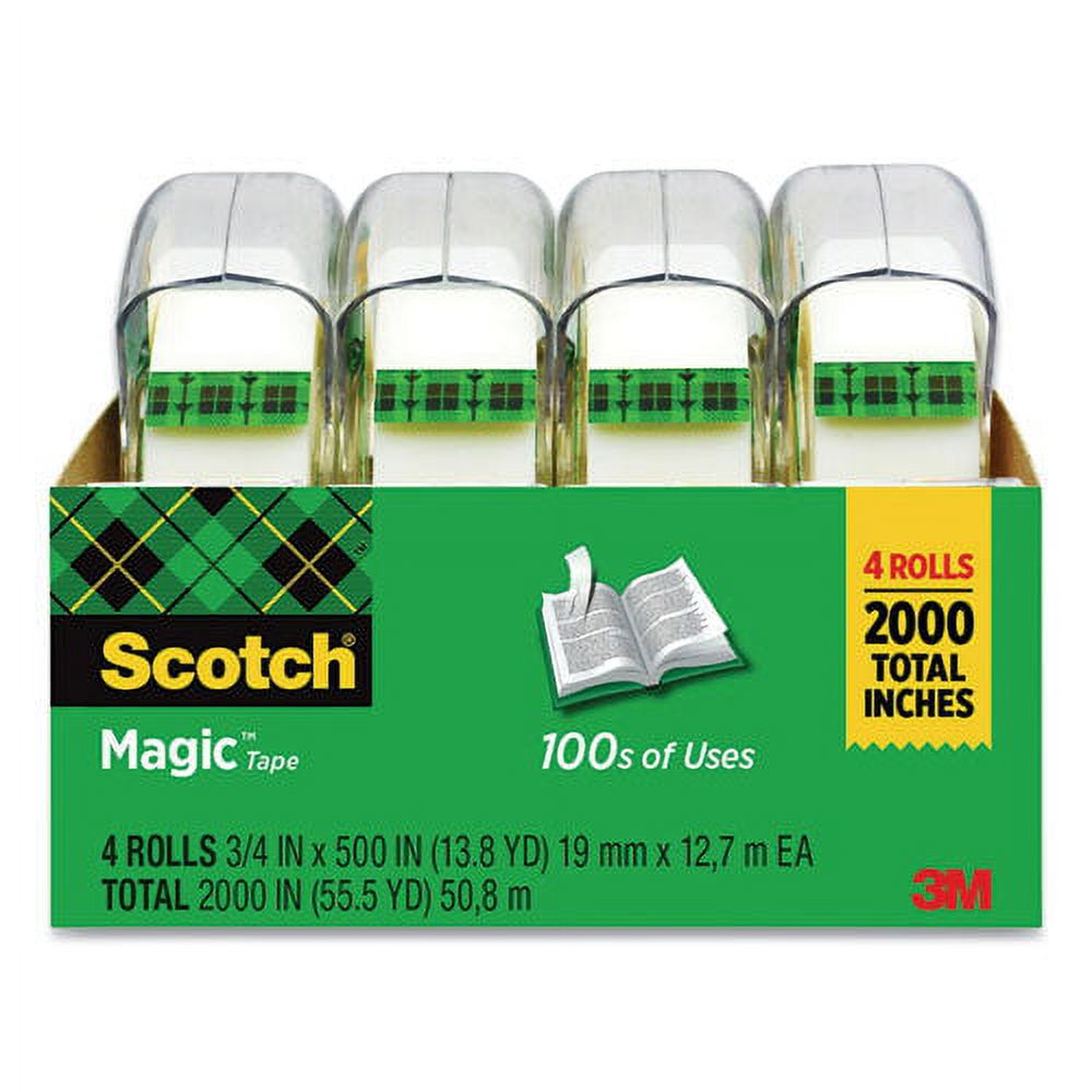Scotch Magic Tape Refill 810K6 – 3/4 X 1000 Inches, Clear, 6-Pack With 1 Inch Core