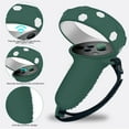thumbnail image 3 of VR Cover Accessories Set For Quest 2 - Silicone Shell, Controller Grips, Face Cover, Button Caps, Lens Cover Glasses Cloth Set, 3 of 6