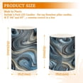 thumbnail image 3 of 2 PCS Flameless Candles with Remote Timer LED Battery Operated Flickering Candle Light for Wedding Table Home Decoration Gifts Swirling Metal and Marble Pattern, 3 of 7