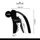 thumbnail image 2 of Deluxe Corkscrew, Wine Bottle Opener with Built-in Foil Cutter, Black & Chrome, 2 of 5