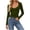 Army Green, variant on Women's Sweetheart Neck Long Sleeve Crop Top Casual Slim Fit Fashion Blouse Shirt for Dating, Club, Casual Party Khaki XL