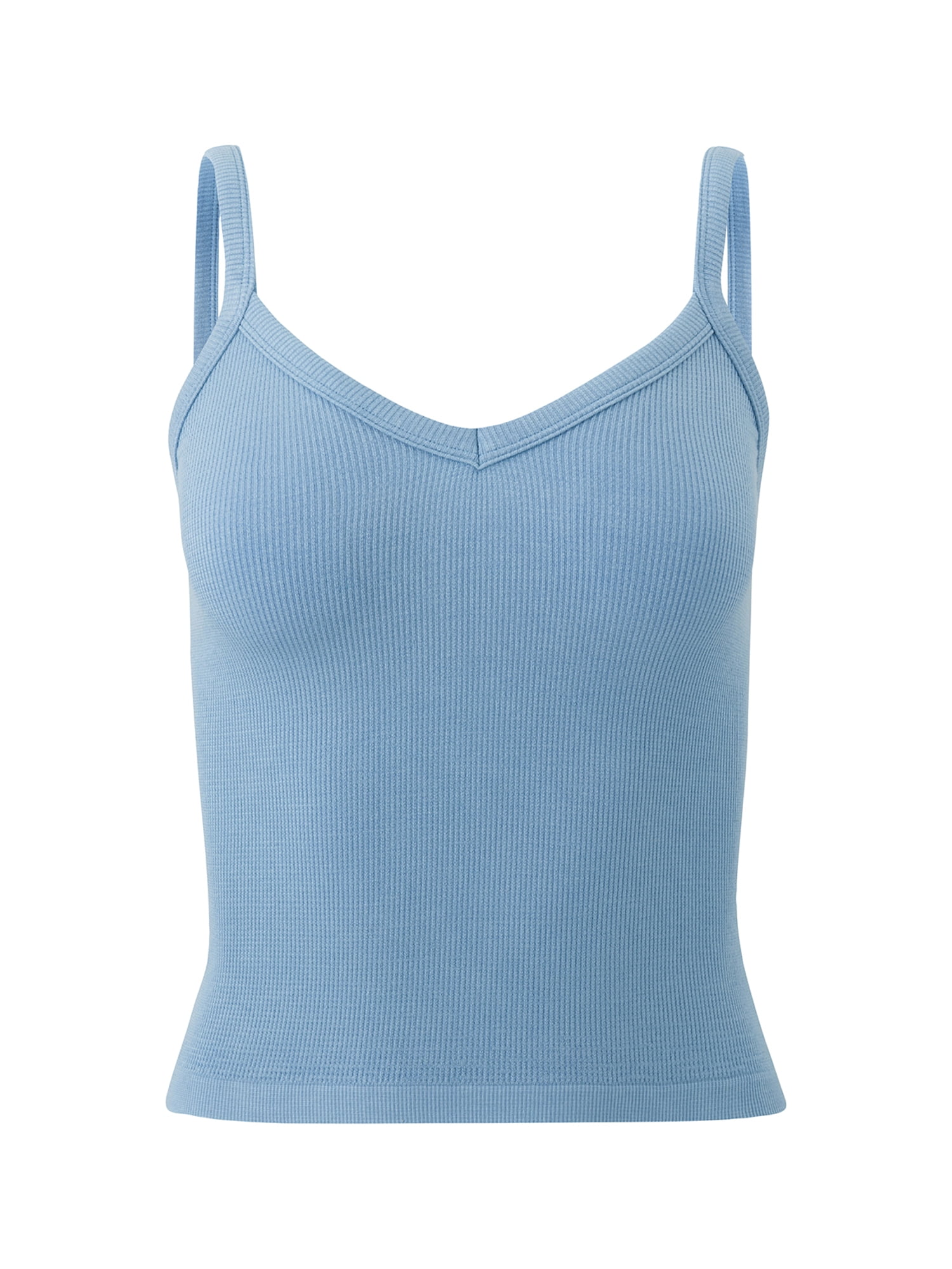 Mills by Millie Bobby Brown Women's Softie Ribbed V-Neck Tank Top, Sizes XS-XXXL