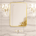 thumbnail image 2 of CISTEROMAN Wall Mirror Bathroom Mirror, Wall Mirror Bathroom Mirror, 20" x 28"Black Rectangular Mirror with Aluminum Alloy Frame, Rounded Corner Hanging Mirror Decor for Entryway, Bedroom, Living, 2 of 6