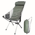 thumbnail image 2 of LEEYNEER Compact Camping Chair With High Back Portable & Lightweight For Hiking  Picnic  Fishing, 2 of 4