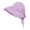 Purple, variant on UDIYO Sun Visor Hat Large Brim Solid Color Pleated Folding Packable Anti-UV Back Bowknot Ribbon Breathable Women Beach Visor Hat for Daily Life