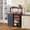 Blue, variant on WARAYZ Coffee Bar Cabinet with Mini Fridge Space & Charging Station, Kitchen Sideboard with Wine Glass Rack, 6 Hanging Hooks & Drawer, Blue