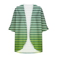 thumbnail image 5 of AherBiu Womens Cardigans Lightweight 3/4 Sleeve Striped Open Front Cardigans Fall Trendy Casual Outerwear, 5 of 5