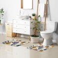 thumbnail image 6 of Yayeee Bath Rug for Bathroom Floor Non Slip Rectangle Fluffy Soft Absorbent Mat, 16"x24", Colorful Floral, 6 of 7