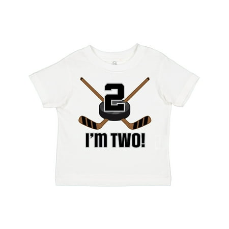 

Inktastic 2nd Birthday Ice Hockey Sports Party Boys Gift Toddler Boy Girl T-Shirt