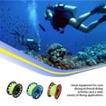 thumbnail image 3 of Haute Résistance Bobine de Plongée Doigt Bobine Bobine Bobine en Acier Inoxydable Fibre de Polyester Équipement Vert Fluorescent Sécurité Sous-Marine Pêche Rouge, 3 of 9