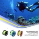 thumbnail image 5 of Eigraketly Carrete de buceo, carrete de dedo, gancho de doble extremo, línea de equipo de buceo verde fluorescente, pesca de seguridad Deportes acuáticos Azul, 5 of 6