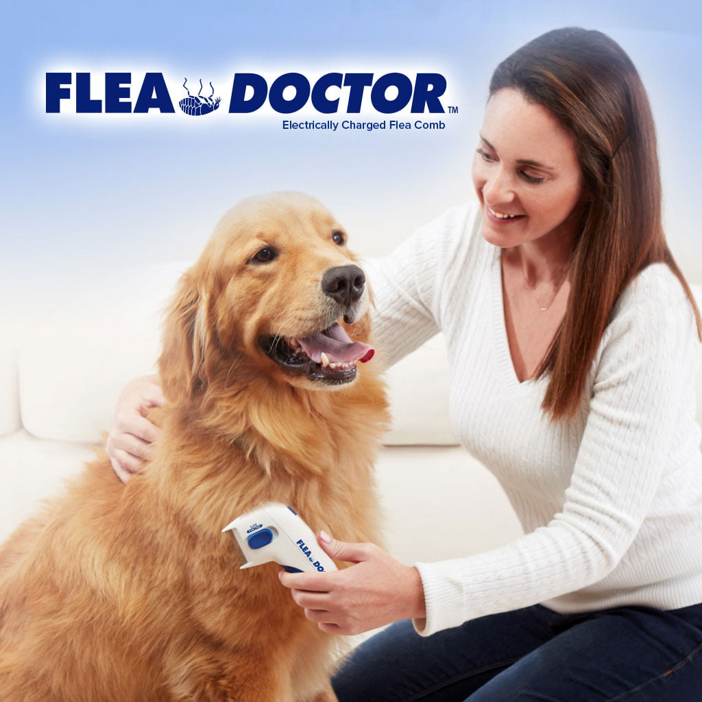 Kills & Stuns Fleas LoveDs As Seen On TV Flea Doctor Electronic Flea Comb Perfect for Dogs & Cats