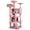 Pink, variant on Gymax 52'' Tall Cat Tree Tower w/2 Condos Plush Padded Perch Sisal Scratching Posts Beige