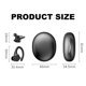 thumbnail image 2 of Auriculares inalámbricos con cancelación de ruido para correr, auriculares deportivos Bluetooth 5.2 negros, 2 of 7