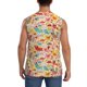 thumbnail image 4 of Fotbe Colorful Chicken Men's Camiseta sin Mangas Estampada para Hombres, Playera Casual para Gimnasio, Entrenamiento, Playa-Medium, 4 of 7