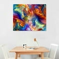 thumbnail image 3 of QZHH Abstract Colorful Wall Art Rainbow Canvas Wall Decor Bright Multicolor Color Blocks Splash Picture Art Modern Contemporary Prints Painting Artwork for Home Living Room Office Decoration, 3 of 5