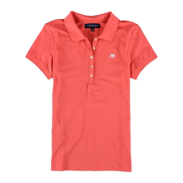 Polo Aeropostale A87 para mujer, naranja, pequeño Aeropostale Polo