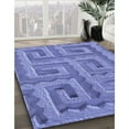 thumbnail image 3 of Ahgly Company Machine Washable Indoor Rectangle Transitional Purple Mimosa Purple Area Rugs, 7' x 10', 3 of 7