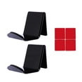 thumbnail image 2 of pitrice 2 Pieces Headphone Rack Acrylic Material Save Space Controller Stand Easy to Install Professional Light Weight Headsets Stand Black, 2 of 8