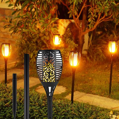 Waterproof Solar Led 96 Lights Dusk To Dawn Auto On Off Flickering