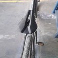 thumbnail image 2 of Sonducket Asiento de bicicleta de fibra de nylon con cubierta de cuero Relleno de material EVA Cómodo sillín de bicicleta Asiento de bicicleta Ciclismo, 2 of 6