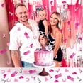 thumbnail image 2 of JOYMEMO 200 Pieces Disco Cowgirl 1st Birthday Confetti - Disco Cowgirl 1st Birthday Party Decorations, Hot Pink Paper Table Confetti Scatters for Western Space Cowgirl Rodeo First Birthday, 2 of 3